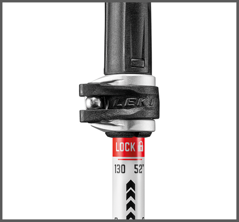 Leki MCT 12 VARIO CARBON Wanderstöcke  schwarz-weiß-rot