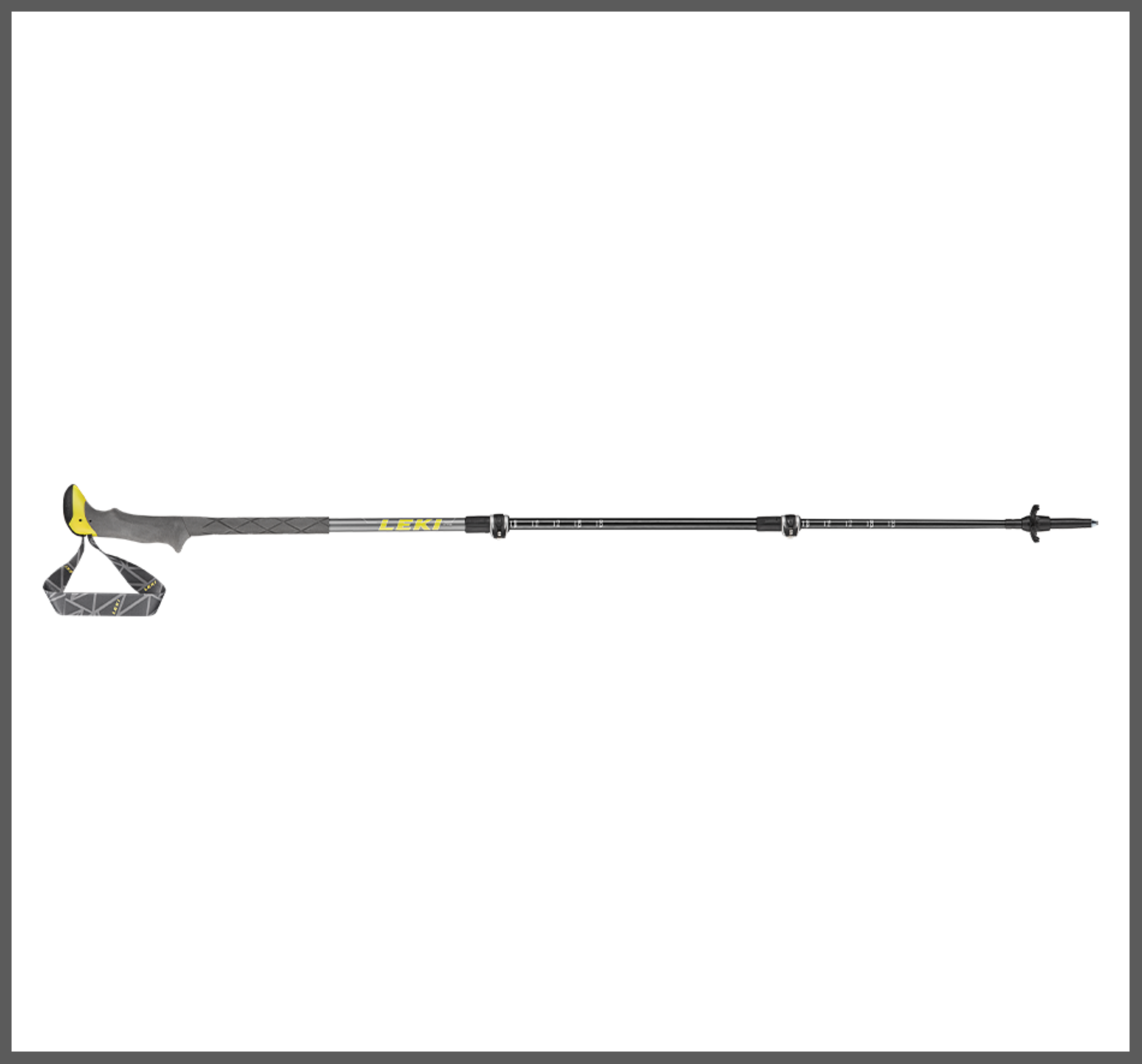 LEKI Stöcke SherpaLiteXTG Trekking 100-135cm grau-gelb-weiß Wanderstöcke Outdoor j21