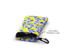 Sunnysoc LEMONADE Etui Brille Sonnenbrille Handy Tasche Schutzhülle Beutel Sack mit Karabinerhaken