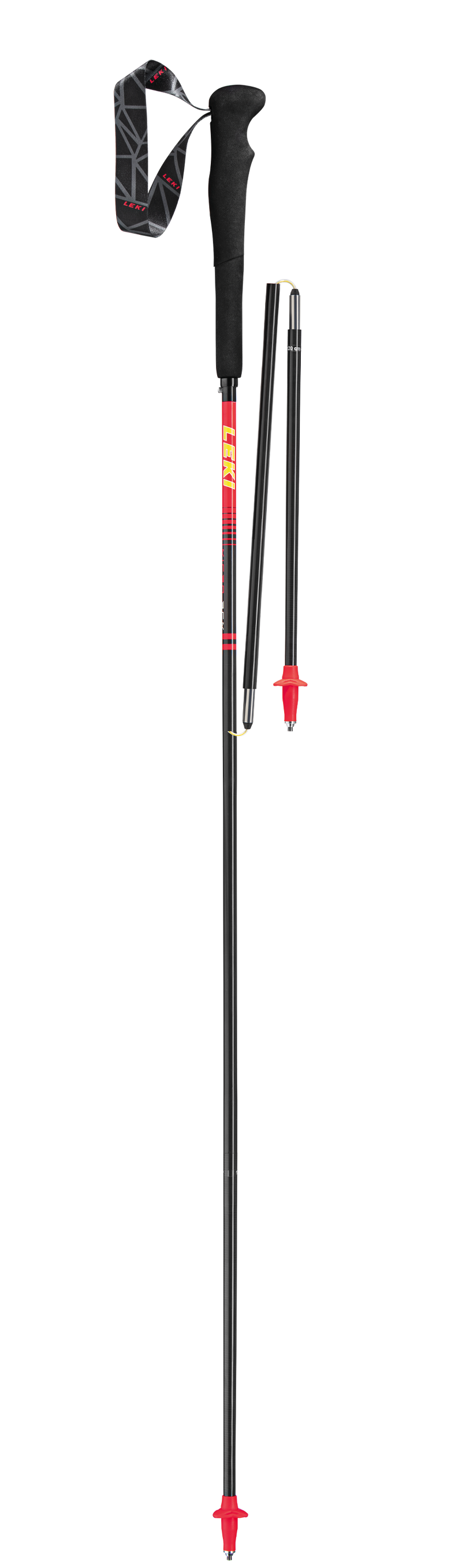 Leki MICRO RCM SUPERLIGHT Trail Running Stöcke carbon-rot-gelb