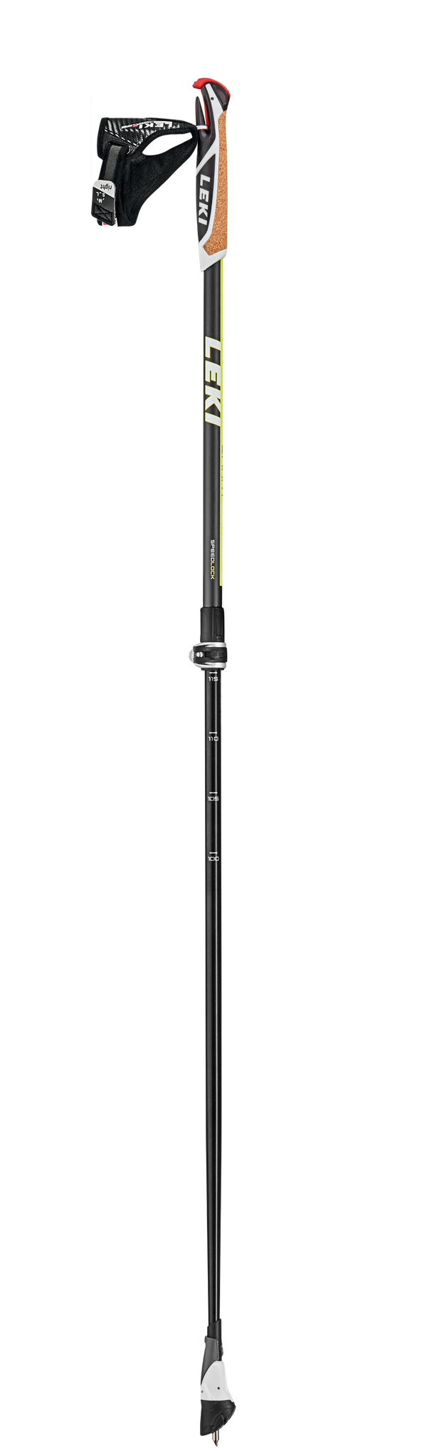 LEKI Stöcke Smart Supreme Nordic Walking 100-130cm anthrazit-gelb-weiß Trekking Wanderstöcke