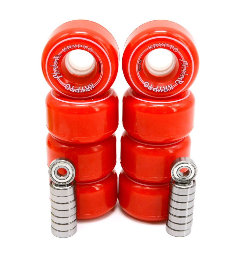 Kryptonics PANAME Rollenset rot 62mm/84A + ABEC 5