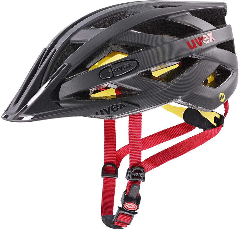 uvex I-VO CC MIPS Fahrradhelm titanium red mat Unisex