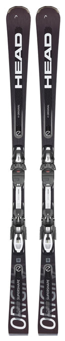 Head SUPERSHAPE E-ORIGINAL PERFORMANCE Ski + Bindung PRD 12 GW Superflex black white Herren