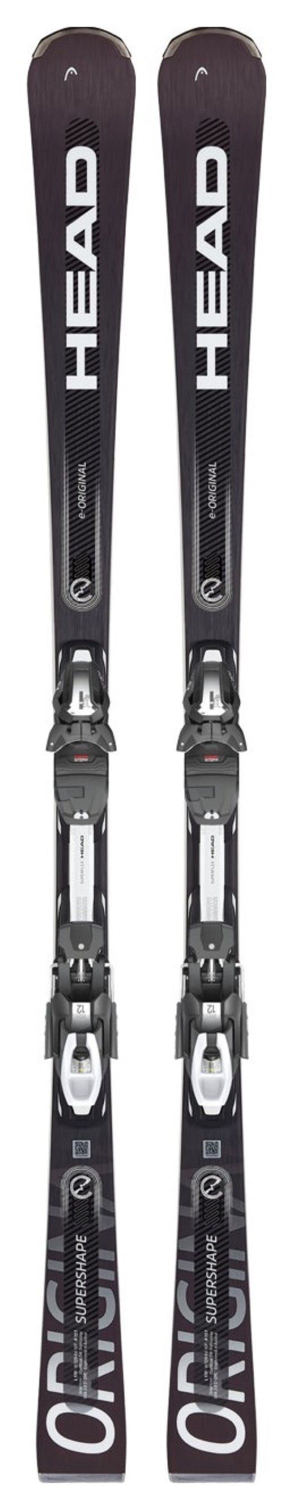Head SUPERSHAPE E-ORIGINAL PERFORMANCE Ski + Bindung PRD 12 GW Superflex black white Herren