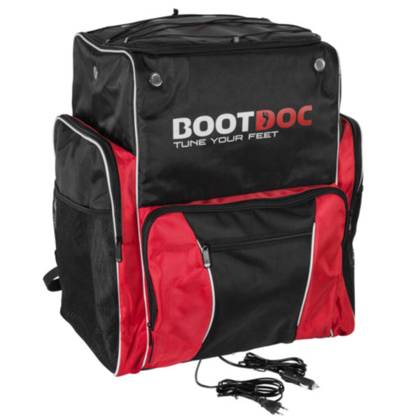 BootDoc HEATED RACING BAG PRO beheizte Skischuhtasche black red