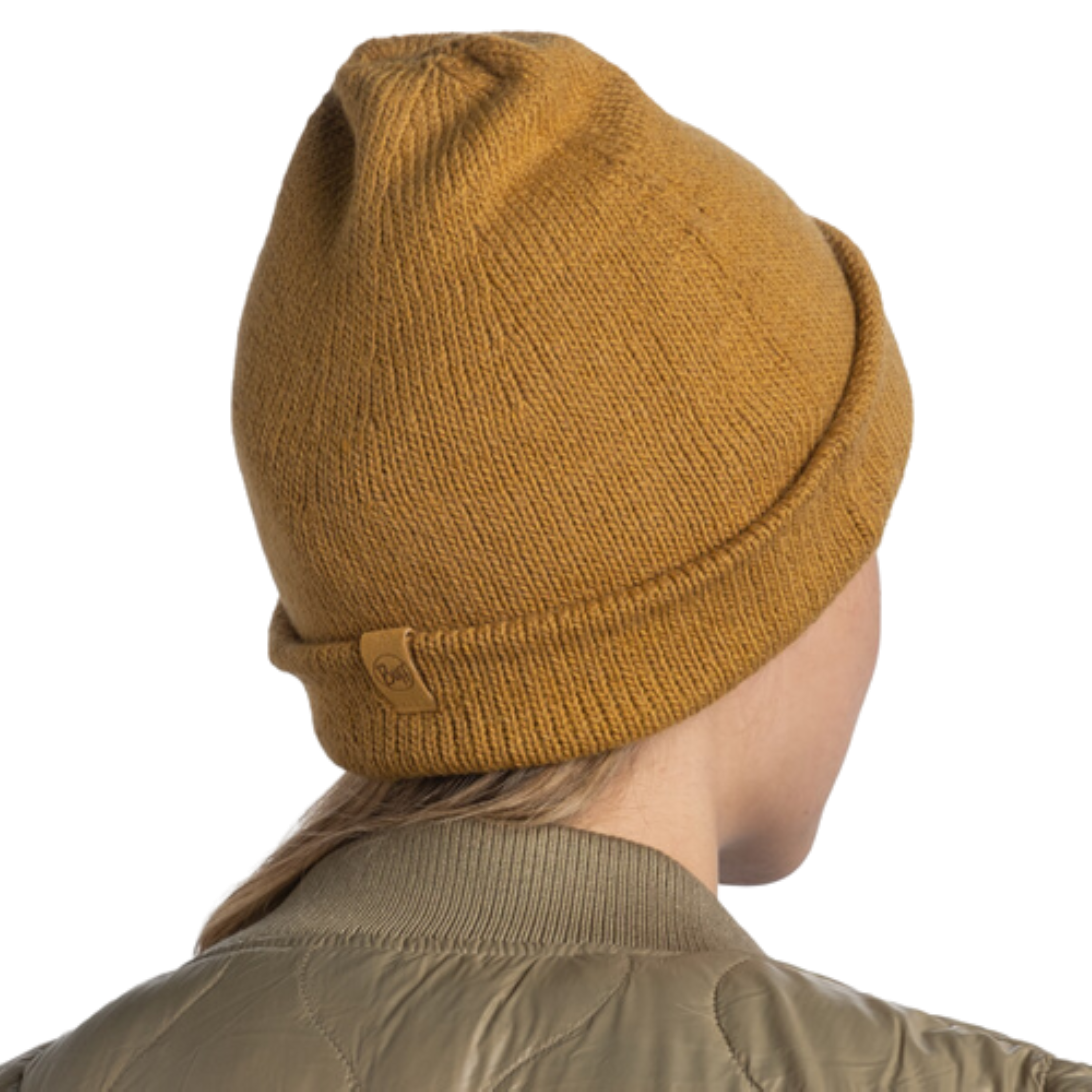 Buff KNITTED BEANIE für Erwachsene jarn ocher Gr. One Size