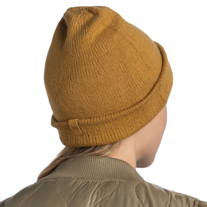 Buff KNITTED BEANIE für Erwachsene jarn ocher Gr. One Size