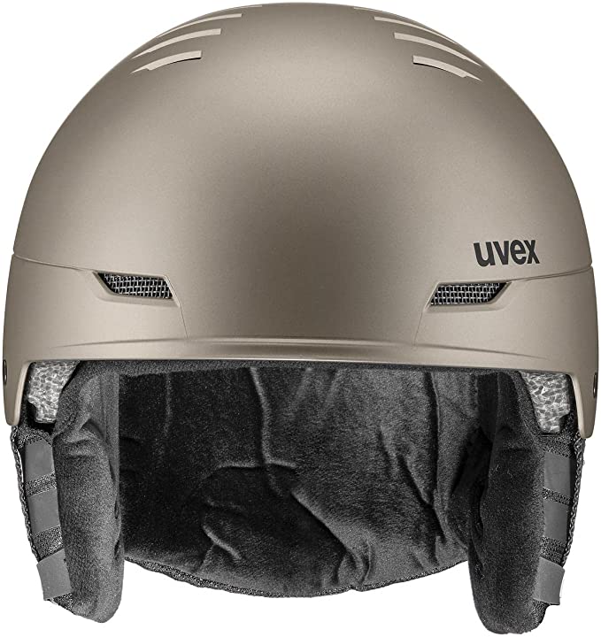 uvex WANTED Ski-Snowboardhelm soft gold-silver stripes mat Unisex