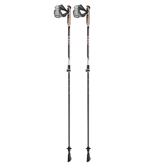 Leki INSTRUCTOR LITE Nordic Walking black-white-orange (100-125 cm) Unisex