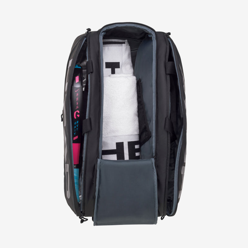 Head PRO X PADEL TASCHE L BK Bag mit dem Rucksack-Tragesystem black