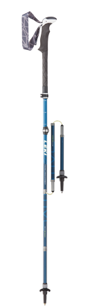 Leki MIC VARIO CARBON ANTISHOCK Wanderstöcke blau-weiß