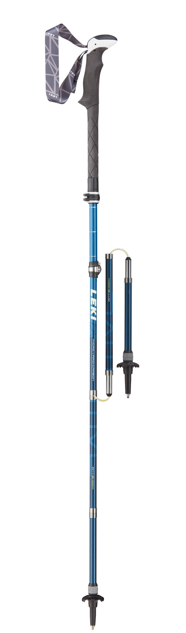 Leki MIC VARIO CARBON ANTISHOCK Wanderstöcke blau-weiß