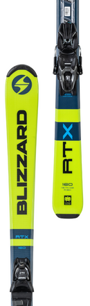 Blizzard RTX 160cm + Marker TLT 10 - Herren Ski Blau Grün