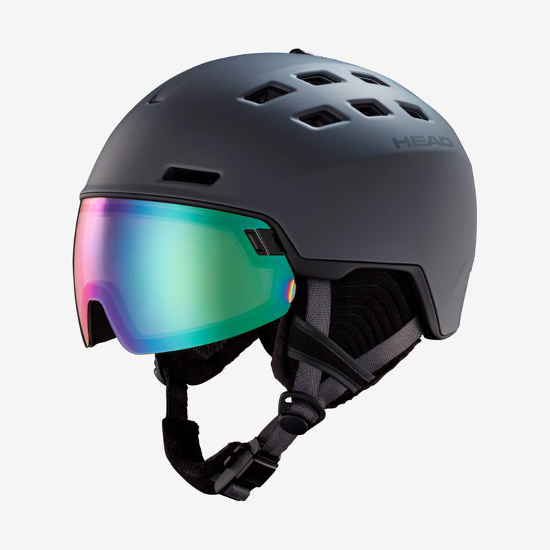 Head RADAR PHOTO Ski-Snowboardhelm mit Visier anthracite Herren