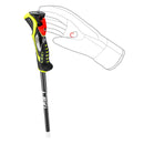 Leki AIRFOIL 3D Alpinstöcke anthracite neon yellow (100-135 cm) Unisex