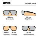 uvex SPORTSTYLE 706 CV Sportbrille black mat Unisex