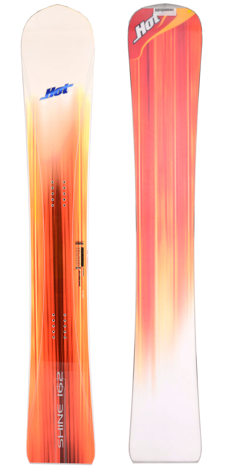 HOT SHINE 162cm - Unisex Alpinboard Weiß Orange