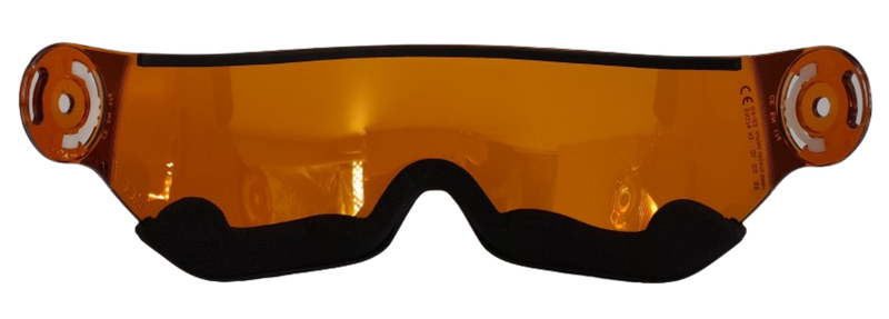 Alpina ARBER VISOR Q-Lite (Quattroflex Lite) S2 für Arber Ski- oder Snowboarvisierhelm orange silver Gr. EG