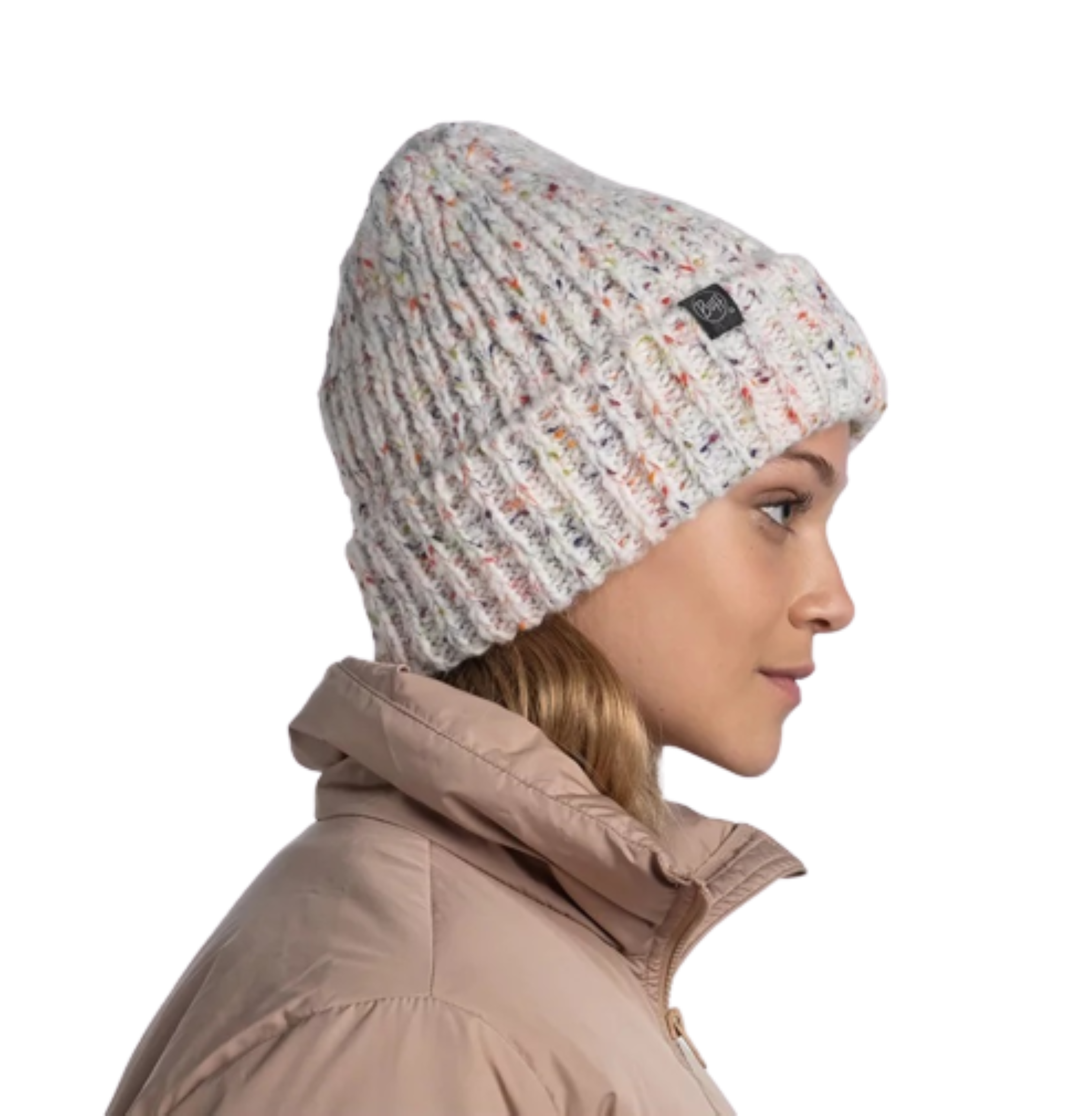 Buff KNITTED & FLEECE BEANIE für Erwachsene kim white Gr. One Size