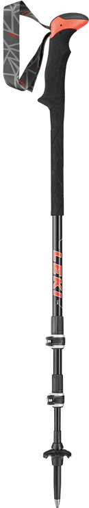 LEKI Stöcke CarbononTAXTG Trekking 100-135cm schwarz-rot-weiß Wanderstöcke Outdoor j21