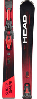 Head SUPERSHAPE E-RALLY Ski + Bindung PRD 12 GW Superflex neon red black Herren Gr. 170 cm