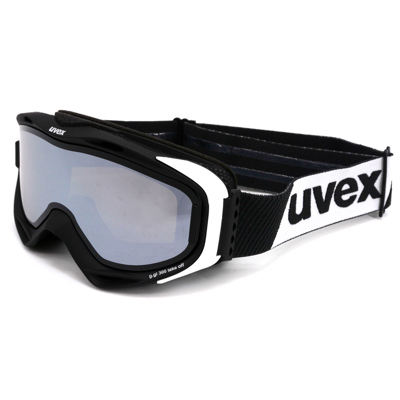 uvex G.GL 300 TOP Skibrille Black/White Unisex + Wechselscheibe Silber blk
