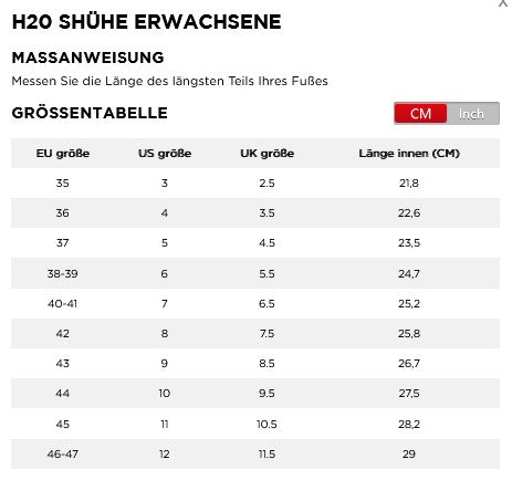 Jobe H2O 3MM GBS Schuhe black Erwachsene