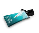 Sunnysoc SAVE THE WAVES Etui Brille Sonnenbrille Handy Tasche Schutzhülle Beutel Sack mit Karabinerhaken