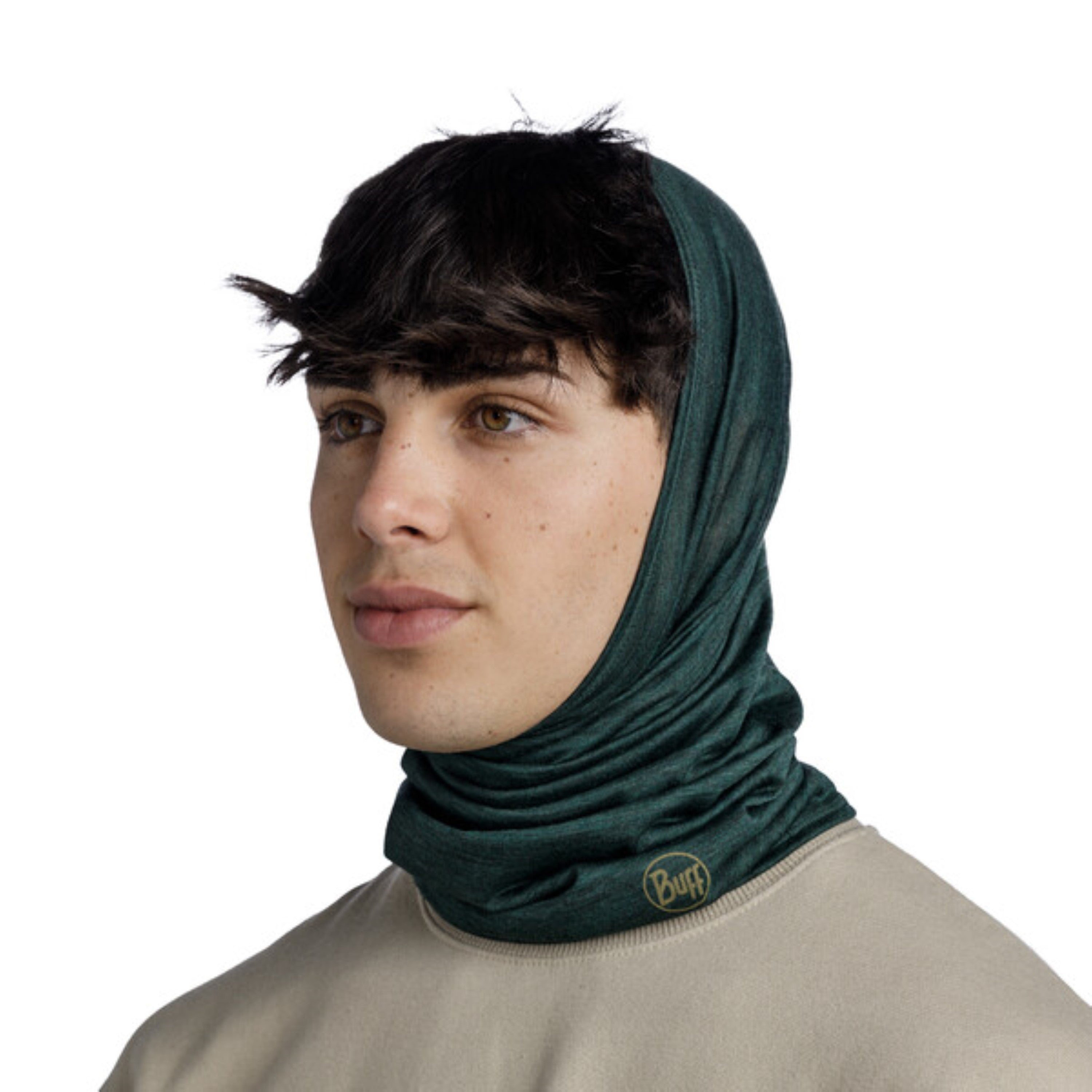Buff MERINO LIGHTWEIGHT MULTIFUNKTIONSTUCH für Erwachsene solid silversage green Gr. One Size