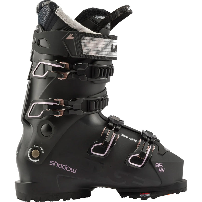 Lange SHADOW 85 W MV GW Skischuh black metal pink Damen