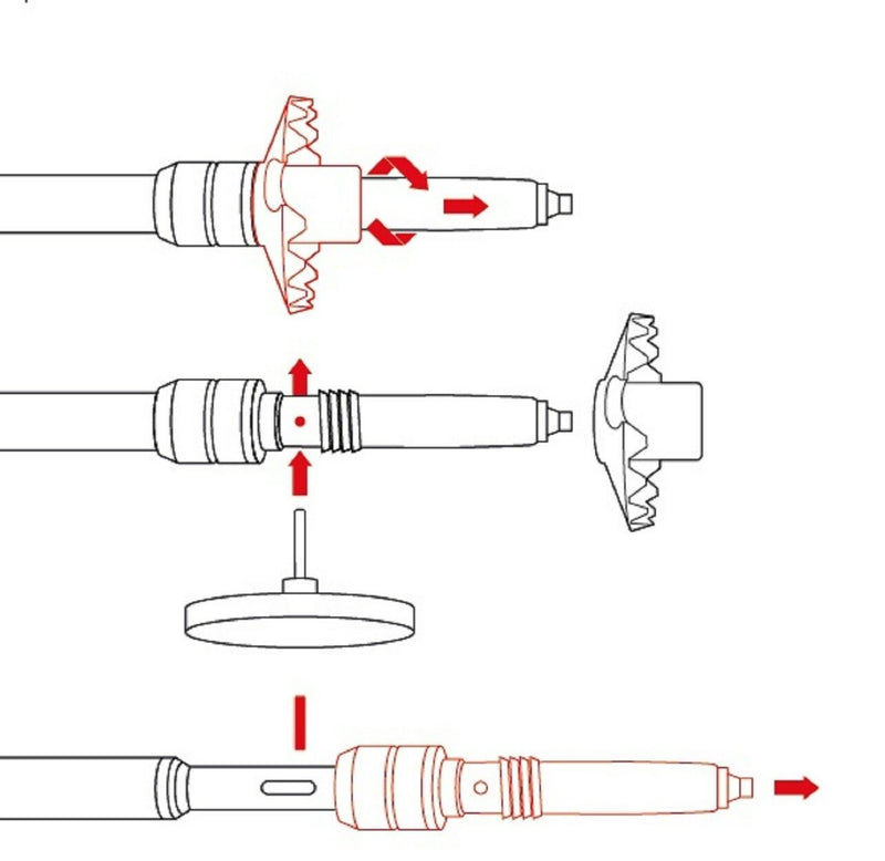 Leki DSS-SPITZENFEDERUNG FÜR UT 12 oder 14 mm Ersatzteil