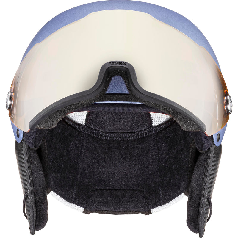 uvex HLMT 500 VISOR Ski-Snowboardhelm dust blue mat Unisex