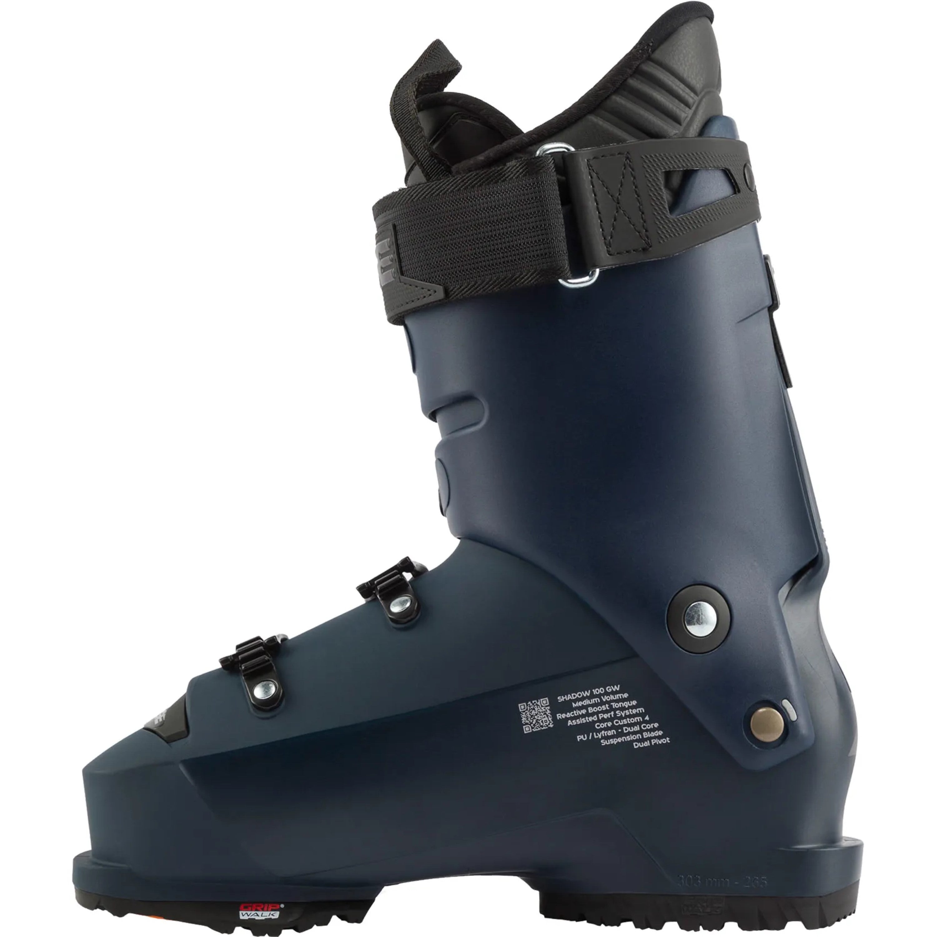 Lange SHADOW 100 MV GW Skischuh black blue silver Herren