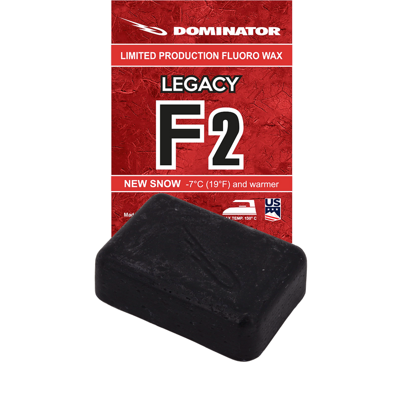 Dominator Wax Legacy F2 Limited Production Fluor Wax für New Snow -7°C und Wärmer