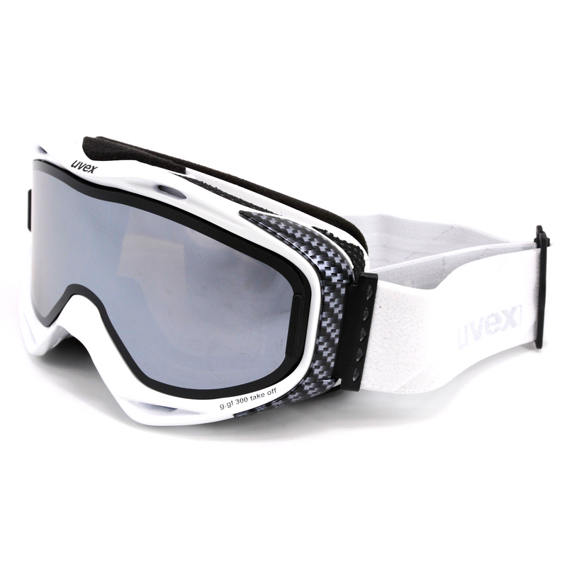 uvex G.GL 300 TOP Skibrille Weiß Unisex + Wechselscheibe Silber blk