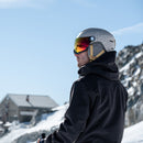 Bollé ECO V-ATMOS Ski- und Snowboardhelm mit Visier oatmeal matte Unisex