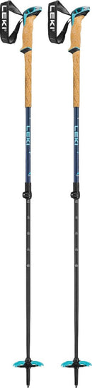 Leki BERNINA LITE 2 Skitourenstöcke denimblue-midnight blue-mint (100-135 cm) Damen