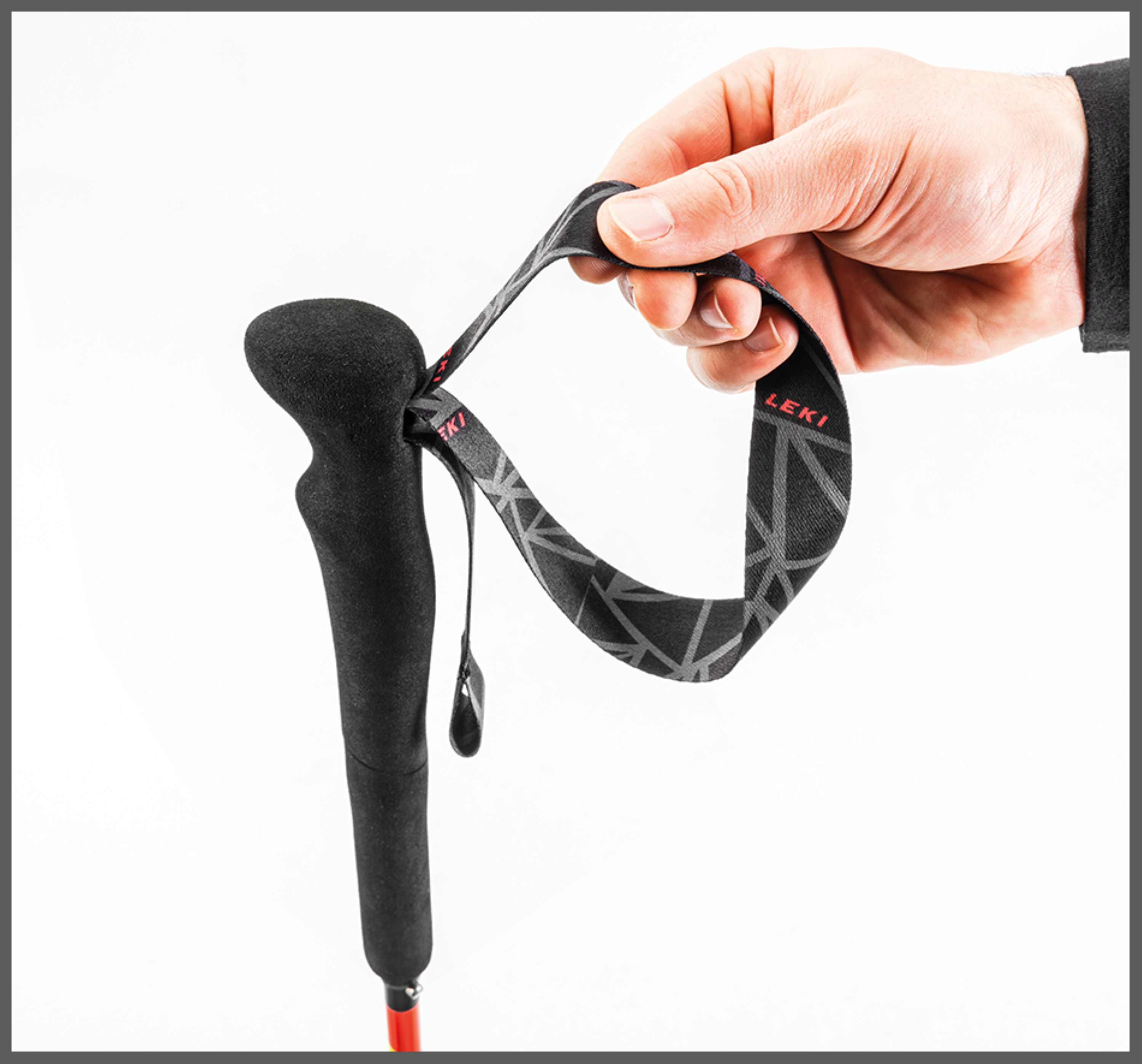 Leki MICRO RCM SUPERLIGHT Wanderstöcke carbon-rot-gelb