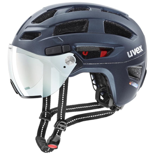 uvex FINALE VISOR VARIO Fahrradhelm deep space mat Unisex