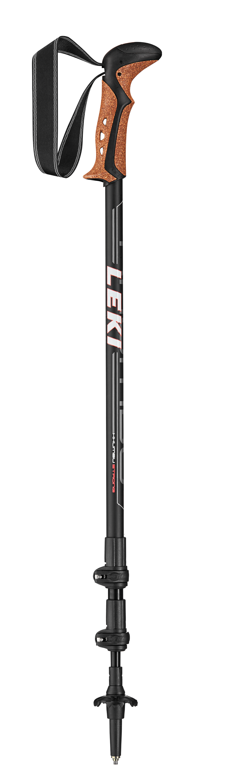 LEKI Stöcke Khumbu Trekking 110-145cm schwarz-weiß-rot Wanderstöcke