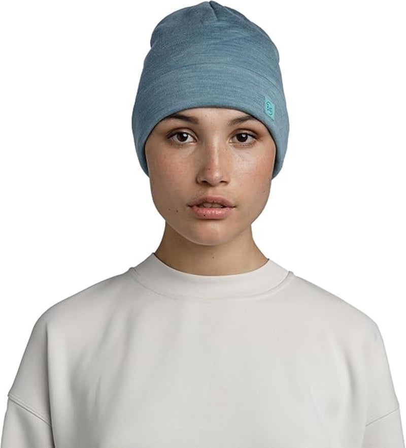 Buff MERINO HEAVYWEIGHT BEANIE für Erwachsene solid pool Gr. One Size