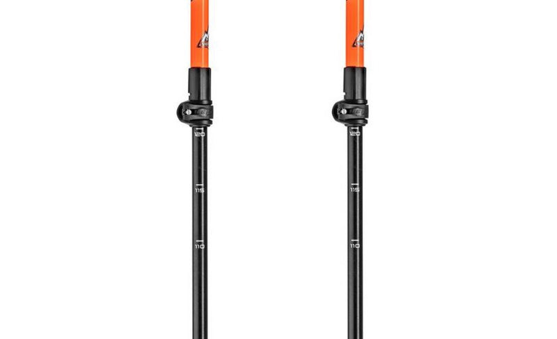 Leki HELICON LITE Touringstöcke dunkelanthrazit-orange-weiß 110-145 cm