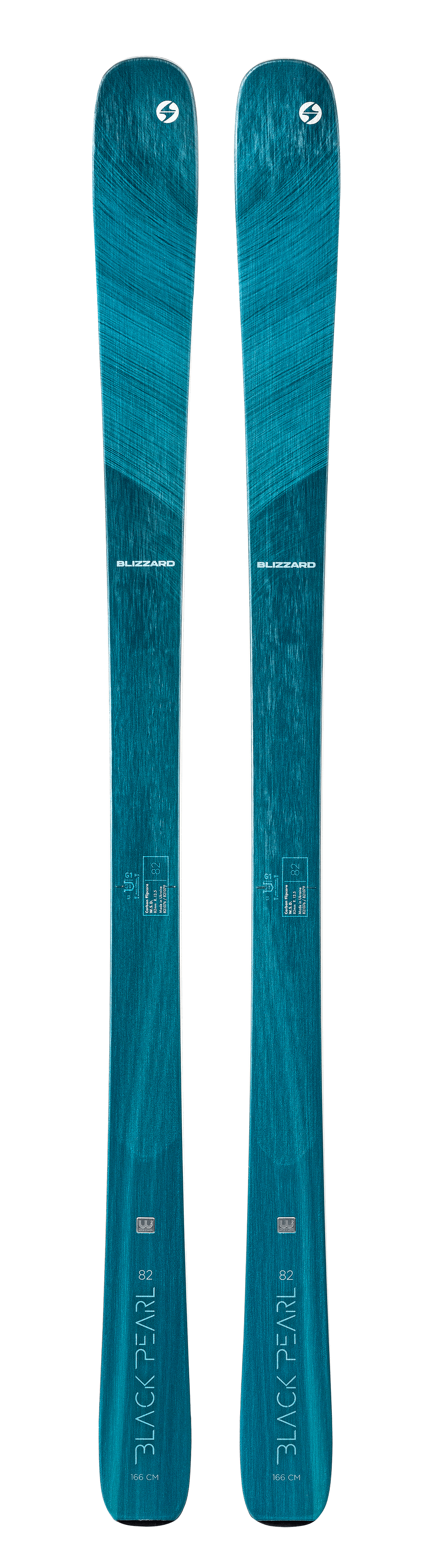 Blizzard Black Pearl 82 Flat Ski 166 cm Damen Skier Alpin All-Mountain