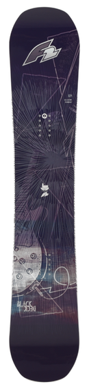 F2 BLACK DECK EXTRA WIDE Freeride Snowboard  Gr. 159W - 163MW - 168W cm