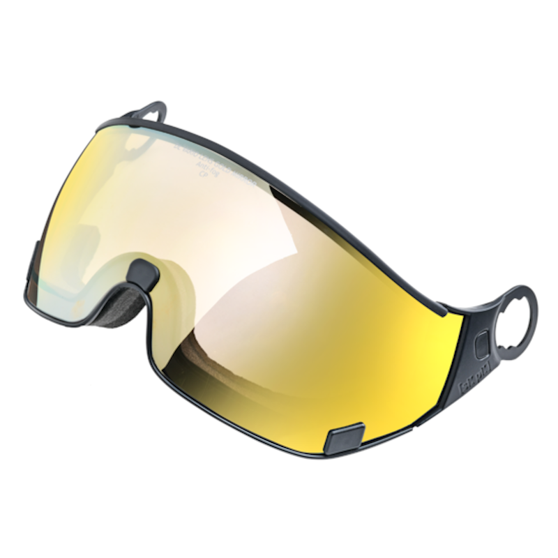 CP Carachillo Vintage Visierhelm gold mirror Skihelm Snowboardhelm