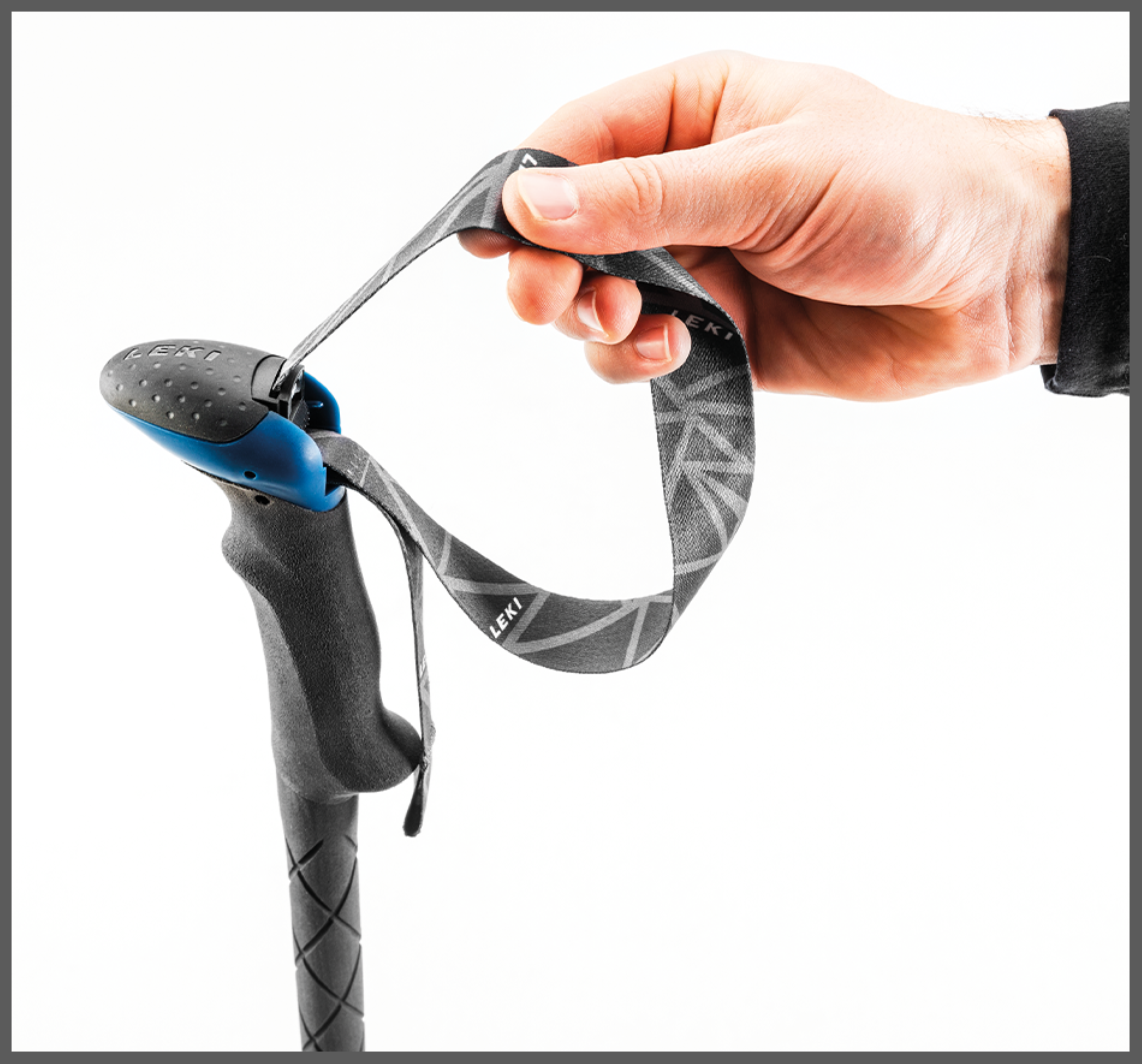 Leki MIC VARIO CARBON Wanderstöcke blau-weiß