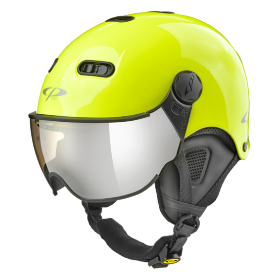 CP CARACHILLO Ski-Snowboardhelm fluo yellow black Damen/Jugendliche