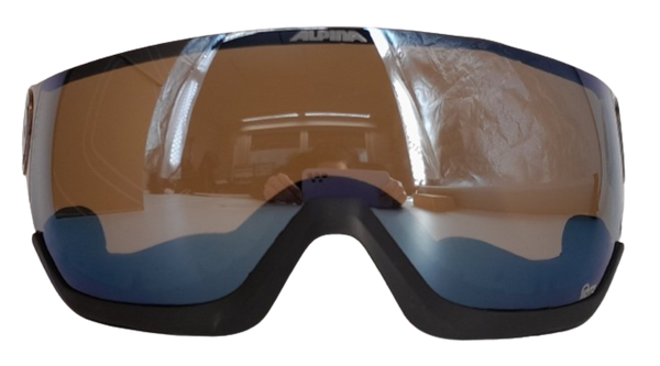 Alpina ARBER VISOR Q-Lite (Quattroflex Lite) S3 für Arber Ski- oder Snowboarvisierhelm blue grey Gr. EG