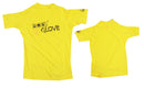 Body Golve S/S RASH GUARD Yellow Junior